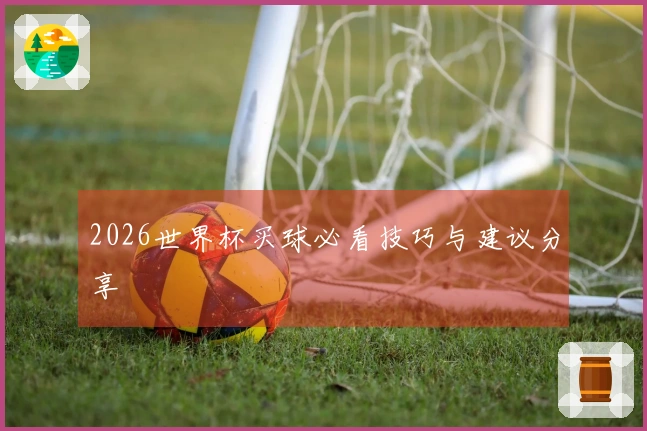 2026世界杯买球必看技巧与建议分享